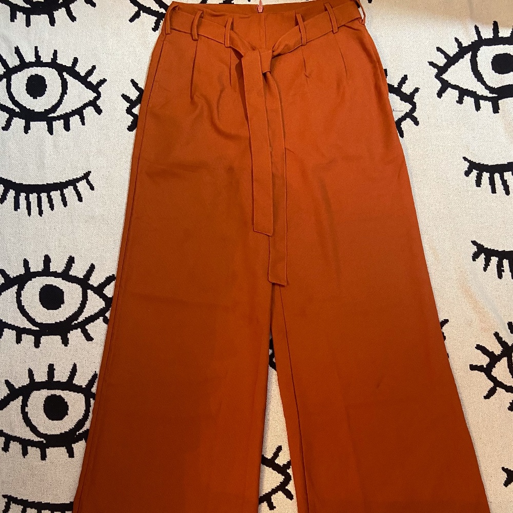 Burnt Orange High Waisted Pants